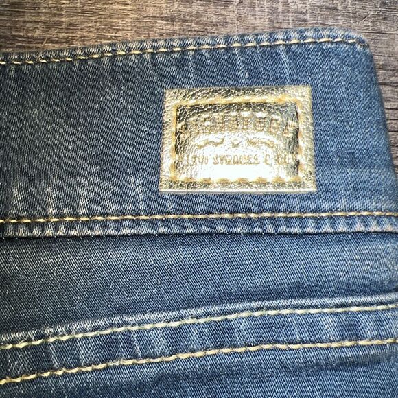 Levi Strauss Signature Gold Women's Pull-On Skinny Stretch Blue Jeans Size 28S - Picture 4 of 12